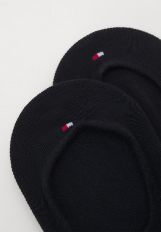 Tommy Hilfiger WOMEN FOOTIE 2 PACK Trainer socks black WOMEN FOOTIE 2 PACK Спортивные носки черный