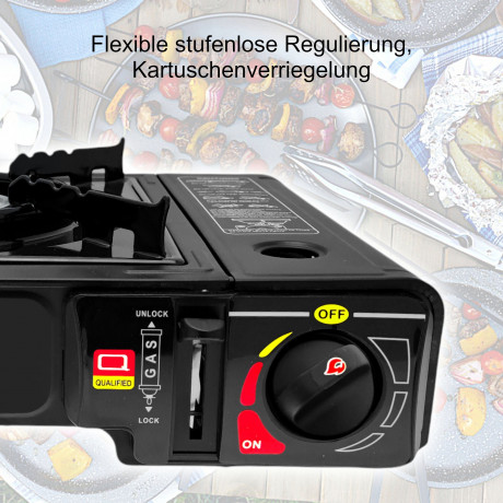 Elfmonkey Elfmonkey Gaskocher Campingkocher, Gaskocher, Gasherd mit Tragekoffer, Camping, Outdoor, (Set)  Газовая плита Elfmonkey, походная плита, газовая плита, газовая плита с чехлом, походная, уличная, (нбор)