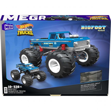 Mattel Mega Construx Hot Wheels Collector Bigfoot Monster Truck Auto Коллекционная машина Mega Construx Hot Wheels Bigfoot Monster Truck Car