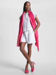 Tommy Hilfiger CONTEMPORARY SCARF MONO Scarf bright cerise pink СОВРЕМЕННЫЙ ШАРФ МОНО Шарф ярко-вишнево-розовый