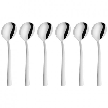 Zwilling Zwilling Dinner Edelstahl 18/10 Suppenloffel / Sahneloffel Set 6-tlg. 17 cm Набор столовых ложек Zwilling из нержавеющей стали 18/10 для супа и сливок, 6 предм. 17 см