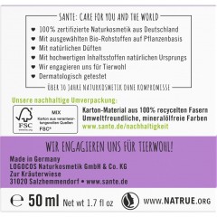 Sante Sofort glattende Tagespflege Naturliches Hyaluron & Parakresse Мгновенно разглаживающий дневной уход Натуральная гиалуроновая кислота и паракресс