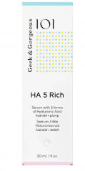 Geek &amp; Gorgeous HA 5 Rich Сыворотка для лица с гиалуроновой кислотой, увлажняющая, 5 видов гиалуроновой кислоты, для сухой и нормальной кожи, 30 мл
