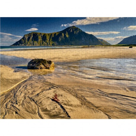 CALVENDO Puzzle CALVENDO Puzzle Sandstrand auf den Lofoten Пазл CALVENDO Puzzle Песчаный пляж на Лофотенских островах