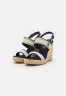 Tommy Hilfiger GOLDEN WEBBING WEDGE Espadrilles space blue GOLDEN WEBBING WEBBING WEDGE Эспадрильи космический синий