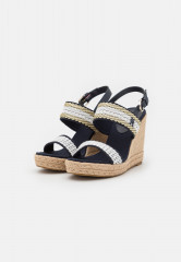 Tommy Hilfiger GOLDEN WEBBING WEDGE Espadrilles space blue GOLDEN WEBBING WEBBING WEDGE Эспадрильи космический синий