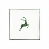 Gmundner Keramik Gmundner Keramik Gruner Hirsch Dessertteller / Fruhstucksteller 20x20x2,6 cm Десертная тарелка Gmundner Ceramics Green Deer / Тарелка для завтрака 20x20x2,6 см