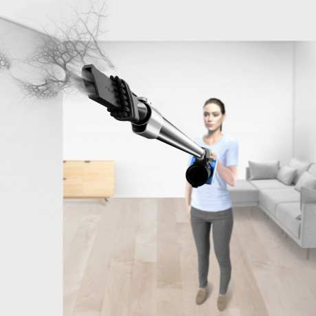 TurboTronic by Z-Line TurboTronic by Z-Line Akku-Hand-und Stielstaubsauger 8 kpa, 45 Min. Laufzeit, ultra-Leichtgewicht Boden Staubsauger, 120 W, beutellos, kabelloser Handsauger mit Wandhalterung, LIEFERUMFANG: Bodenduse inkl. LED-Licht, Fugenduse mit Pi