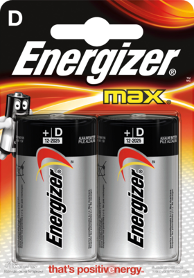 Energizer Батарейки Max Mono D Alkali-Mangan, 2 шт