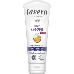 LAVERA Repair Handcreme, 75 ml, Лавера Крем для рук восстанавливающий, био-масло ши и календула, SOS-уход, 75 мл