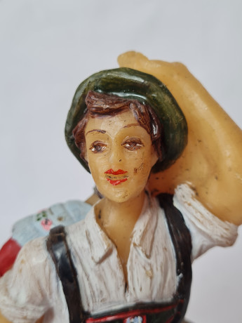 Фигурка винтажная Im Stil von Gauner "Танцующая влюбленная пара", воск, 22 см, Германия, 1960-70гг.