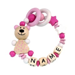 elefantasie Greifling Teddybar Sterne personalisiert mit Namen Игрушечный плюшевый батончик с цепляющими звездами