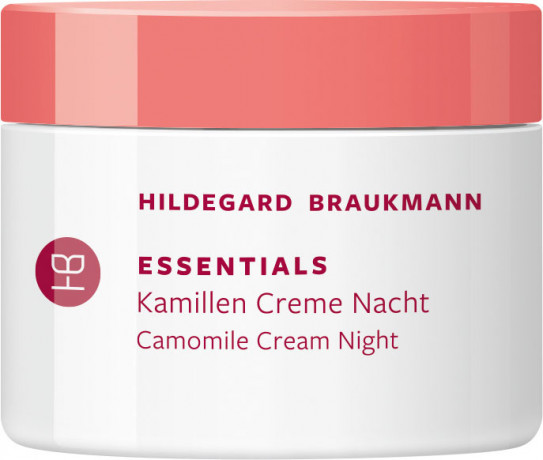 Hildegard Braukmann ESSENTIALS Kamillen Creme Nacht, 50 ml, Hildegard Braukmann ночной крем для лица с ромашкой, для чувствительной кожи, для женщин, 50 мл