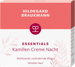 Hildegard Braukmann ESSENTIALS Kamillen Creme Nacht, 50 ml, Hildegard Braukmann ночной крем для лица с ромашкой, для чувствительной кожи, для женщин, 50 мл