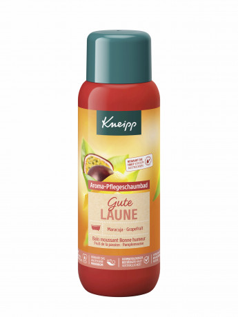 Kneipp Aroma-Pflegeschambad Gute Laune, 400 ml, Kneipp ароматная пена для ванны Gute Laune с маслами маракуйи и грейпфрута, 400 мл
