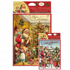 Heidel Weihnachts-Nostalgie Adventskalender, Heidel Weihnachts-Nostalgie шоколадный адвент-календарь 2026 в винтажном стиле, 24 фигурки, 75 г