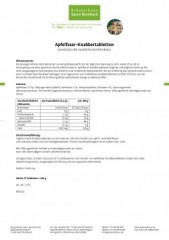 Apfelfaser-Knabbertabletten Таблетки  из яблочного волокна 75 штук