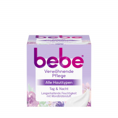 bebe verwoehnende Pflege Tag &amp; Nacht, 50 ml, bebe крем для лица день и ночь для всех типов кожи с маслом ши и ароматом лунного цветка, 50 мл