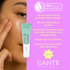 SANTE Fix &amp; Grip Primer, 30 ml, Санте Праймер Fix &amp; Grip для лучшего сцепления макияжа с кожей, 30 мл