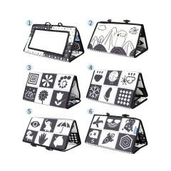 frler frler Baby Stoffbuch Spiegel Spielzeug Babybucher fur Kinder frler детская тканевая книга зеркальная игрушка детские книги для детей