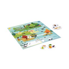 Janod -WWF Geschwindigkeitsspiel Jahreszeiten Obst  Gemuse -Игра на скорость WWF приправляет фрукты и овощи
