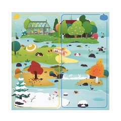 Janod -WWF Geschwindigkeitsspiel Jahreszeiten Obst  Gemuse -Игра на скорость WWF приправляет фрукты и овощи