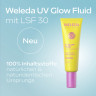 WELEDA UV Glow Fluid LSF 30, 30 ml, Солнцезащитный флюид для лица SPF 30 с маслом моринги и сияющими пигментами, без отдушки, 30 мл