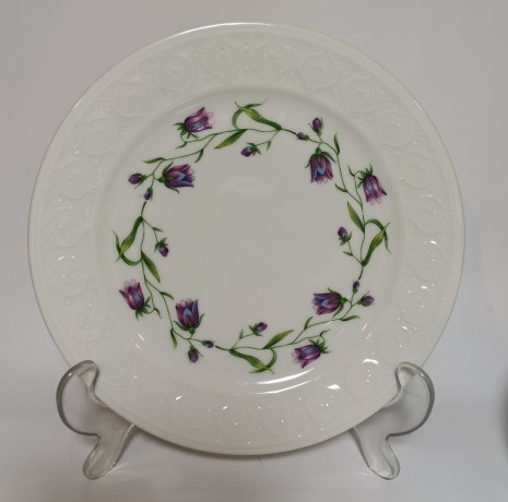 Сервиз чайный винтажный Schirnding Bavaria на 4 персоны, с нежным цветочным декором, 19 предметов, фарфор, Германия, 1960 год.