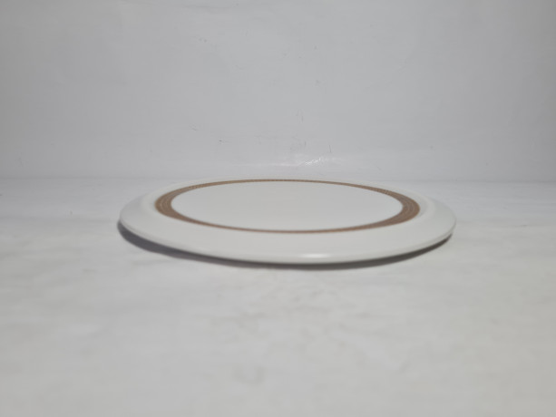 Блюдо винтажное Rosenthal  / Selb Plossberg Bavaria с золотым орнаментом, фарфор, 28 см, Германия, 1970-80гг.