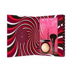 MAC Hypnotizing HolidayTrick of the Light Mineralize Skinfinish Kit, МАК Набор для макияжа лица Минеральная пудра-хайлайтер+Кисть+Косметичка