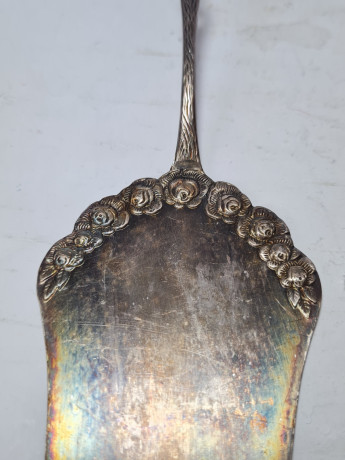 Лопатка для торта с ручкой в виде розы, 20 см, Германия, 1920-30гг.