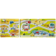 Ravensburger ministeps® Wer fahrt wohin? mit 22 Magnetteilen ministeps® Кто куда? с 22 магнитными частями