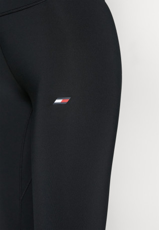 Tommy Hilfiger ESSENTIALS LEGGING 7/8 Leggings black ESSENTIALS ЛЕГГИНСЫ 7/8 Леггинсы черный