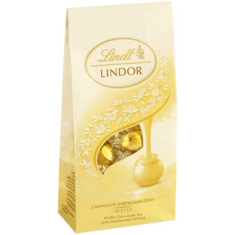 Lindt Lindor weiss Белый шоколад с начинкой 136г