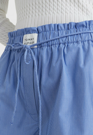 Tommy Hilfiger RELAXED FIT  Shorts fine stp   blue РЕЛАКСИРОВАННЫЙ КОРОНОК Шорты прекрасный стп синий