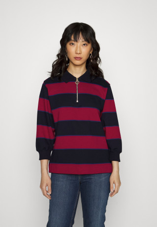 Tommy Hilfiger HALF ZIP RUGBY Sweatshirt dark blue ПОЛУМОЛНИЯ РЕГБИ Толстовка темно-синий