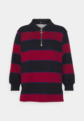 Tommy Hilfiger HALF ZIP RUGBY Sweatshirt dark blue ПОЛУМОЛНИЯ РЕГБИ Толстовка темно-синий