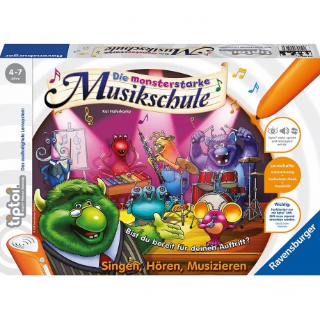 Ravensburger tiptoi: Die monsterstarke Musikschule (ohne Stift) tiptoi: Музыкальная школа Monster Strong (без ручки)