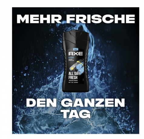 AXE 3-in-1 Duschgel & Shampoo Alaska 400ml, Гель для душа и шампунь 3-в-1, Аляска 400мл