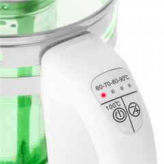 Adler Adler Wasserkocher AD 1299 Glas Wasserkocher 1,5 L 2200 W mit Teesieb und Temperatur-Rege  Чайник Adler AD 1299 стеклянный чайник 1,5 л 2200 Вт с ситечком и регулятором температуры