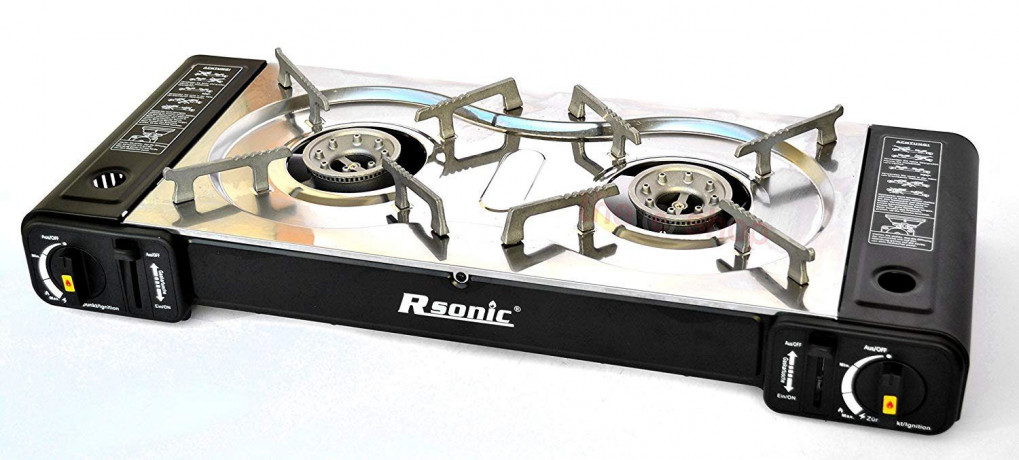 Rsonic Rsonic Gaskocher Doppel Gaskocher Campingkocher Outdoor Gasherd Kartuschenkocher Газовая плита Rsonic, двойная газовая плита, походная плита, уличная газовая плита, картриджная плита