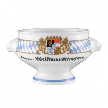 Seltmann Weiden Seltmann Weiden Compact Bayern Lowenkopfterrine o. De. 'Weisswursttopf' 1,0 L Seltmann Weiden Compact Bayern Террин с головой льва o. De. "Вайсвурсттопф" 1,0 л