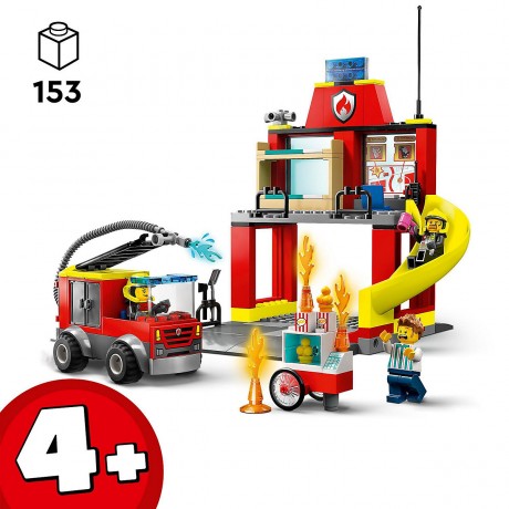 LEGO LEGO City 60375 Feuerwehrstation und Loschauto LEGO City 60375 Пожарная часть и пожарная машина