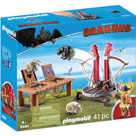 PLAYMOBIL PLAYMOBIL 9461 Dragon Racing: Grobian mit Schafschleuder PLAYMOBIL 9461 Dragon Racing: Разбойник с катапультой