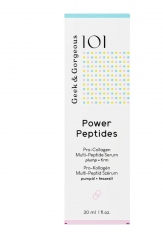 Geek &amp; Gorgeous 101 Power Peptides 30ml x 2st, Сыворотка для лица с пептидами, упругость и разглаживание кожи, 30 мл x 2 шт