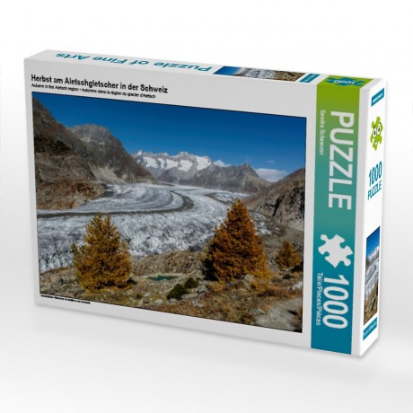 CALVENDO Puzzle CALVENDO Puzzle Herbst am Aletschgletscher in der Schweiz Пазл CALVENDO Puzzle Осень на леднике Алеч в Швейцарии