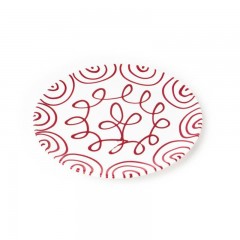 Gmundner Keramik Gmundner Keramik Rotgeflammt Platzteller Cup d: 32 cm / h: 2,2 cm Керамическая чашка Gmundner с красным пламенем под тарелку d: 32 см / высота: 2,2 см