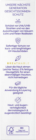 NIVEA SUN Breathable UV Gesicht Mattierend Getont Heller Hauttyp LSF 50+, 40 ml, Нивеа Солнцезащитный крем для лица тонирующий матирующий, SPF 50+, для светлой кожи, 40 мл