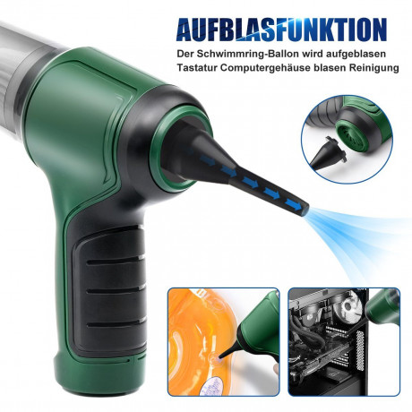 Greensky Greensky Akku-Handstaubsauger 3 IN 1 Handstaubsauger Akku, 9000pa Autostaubsauger Starker Saugkraft, 120 W, beutellos, 4000mah Mini-Handstaubsauger fur Auto, Zuhause, Buro, Tierhaare Беспроводной ручной пылесос Greensky, аккумулятор для ручного