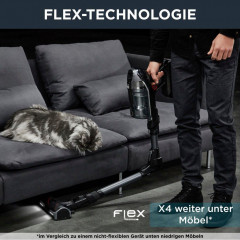 Rowenta Rowenta Akku-Hand-und Stielstaubsauger RH9958 X-Force Flex 14.60, 550 W, beutellos, Flex-Gelenk, hohe Leistung, bis zu 70 Min. Laufzeit, 0,9L Kapazitat  Беспроводной ручной пылесос Rowenta RH9958